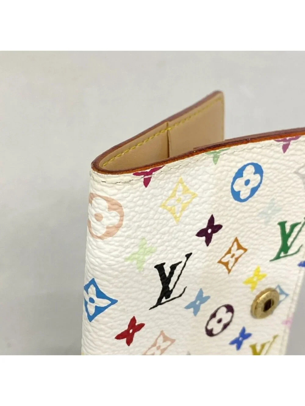 Louis Vuitton Notebook Cover Monogram Multicolor Agenda Mini Blanc